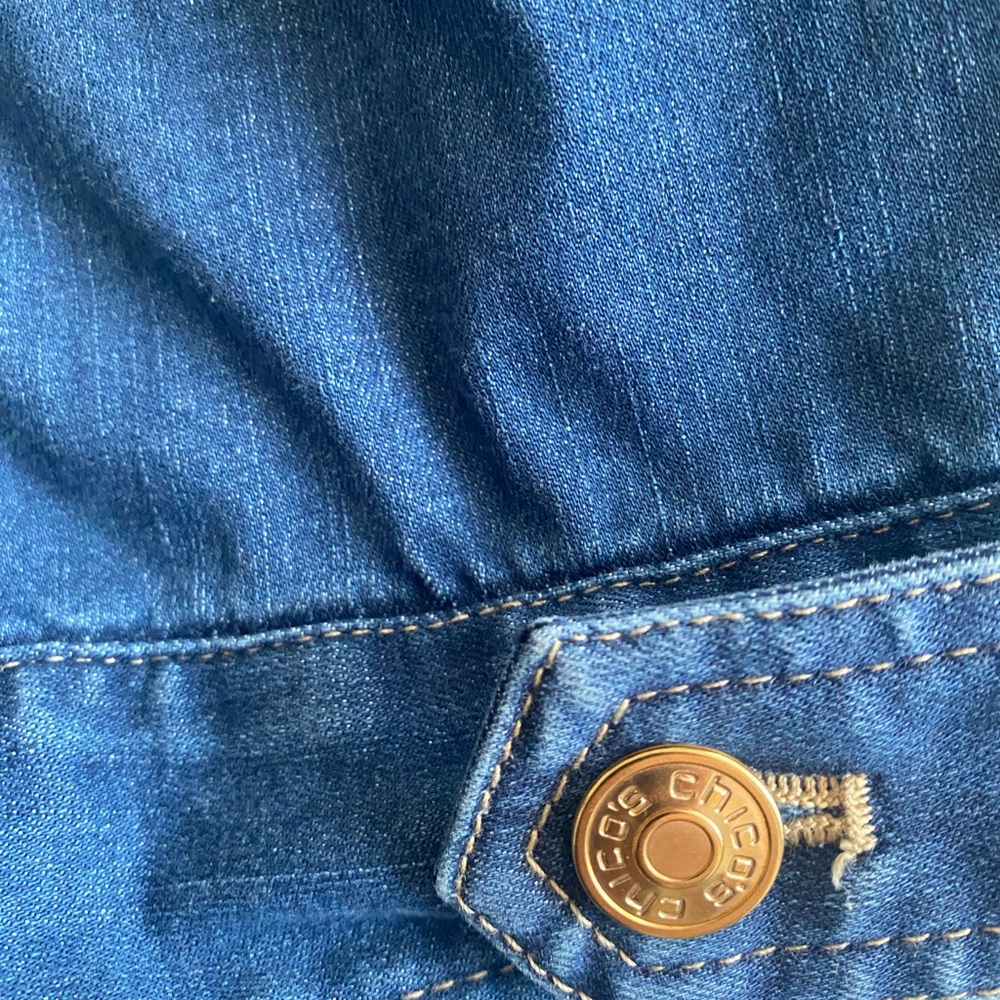 Embroidered Denim Jacket - Picture 6 of 6